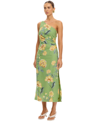 Kivari Eve One Shoulder Midi Dress