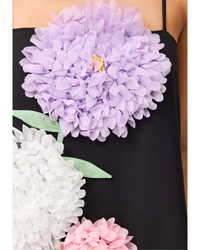 Elliatt Buttercup Embroidered Maxi Dress Black