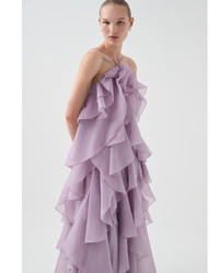 Aje Pandorea Layered Maxi Dress