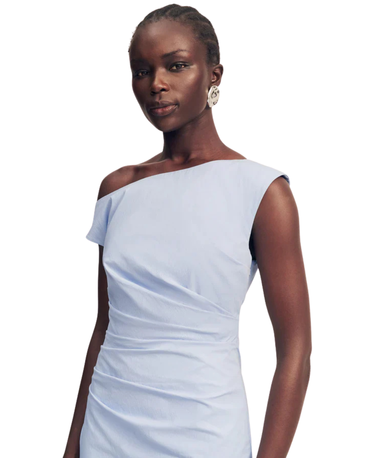 Shona Joy Campbell Off Shoulder Maxi Dress Cornflower Blue