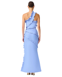 Elliatt Floriana Asymmetric Gown Cornflower Blue