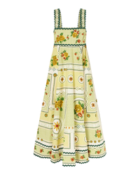 Alemais Dixie Summer Dress Green/ Yellow Floral