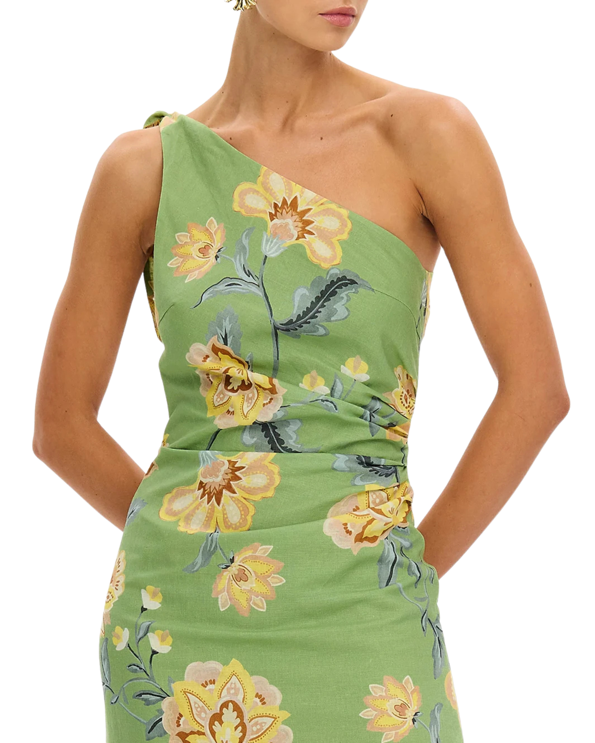 Kivari Eve One Shoulder Midi Dress