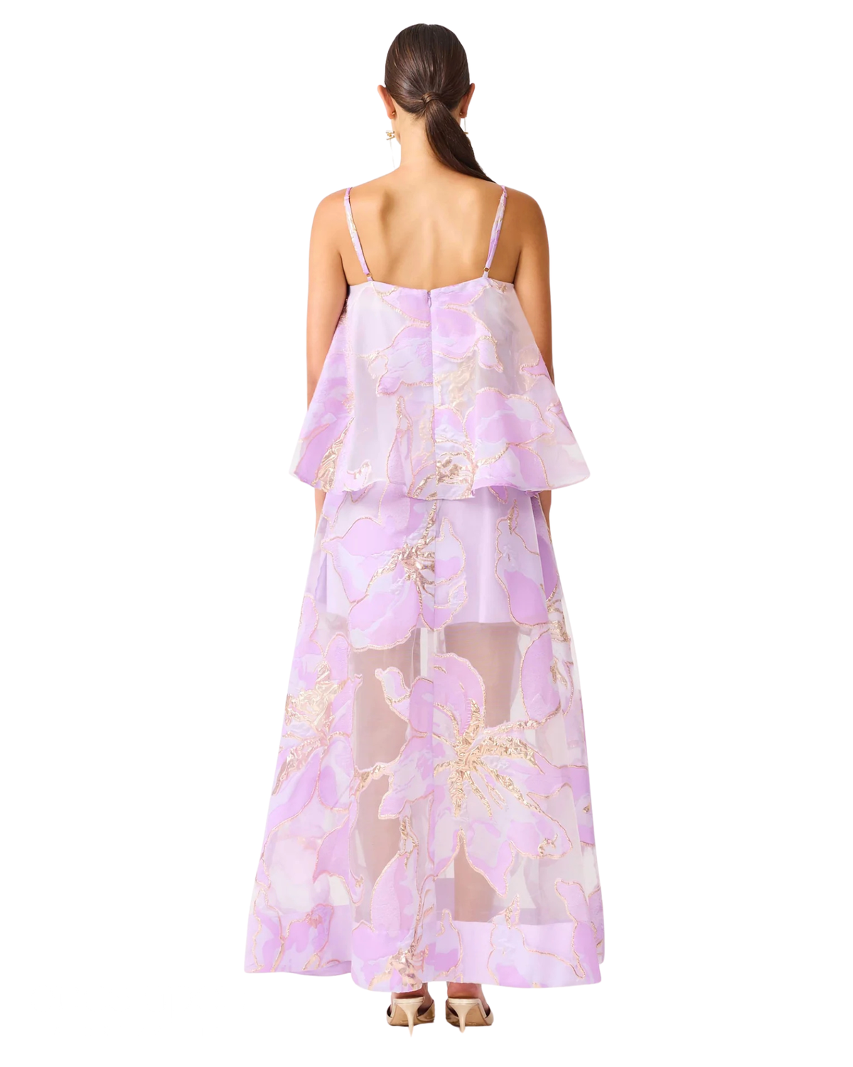Elliatt Elysia Tiered Gown Purple