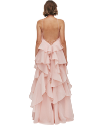 Aje Pandorea Layered Maxi Dress Pastel Pink