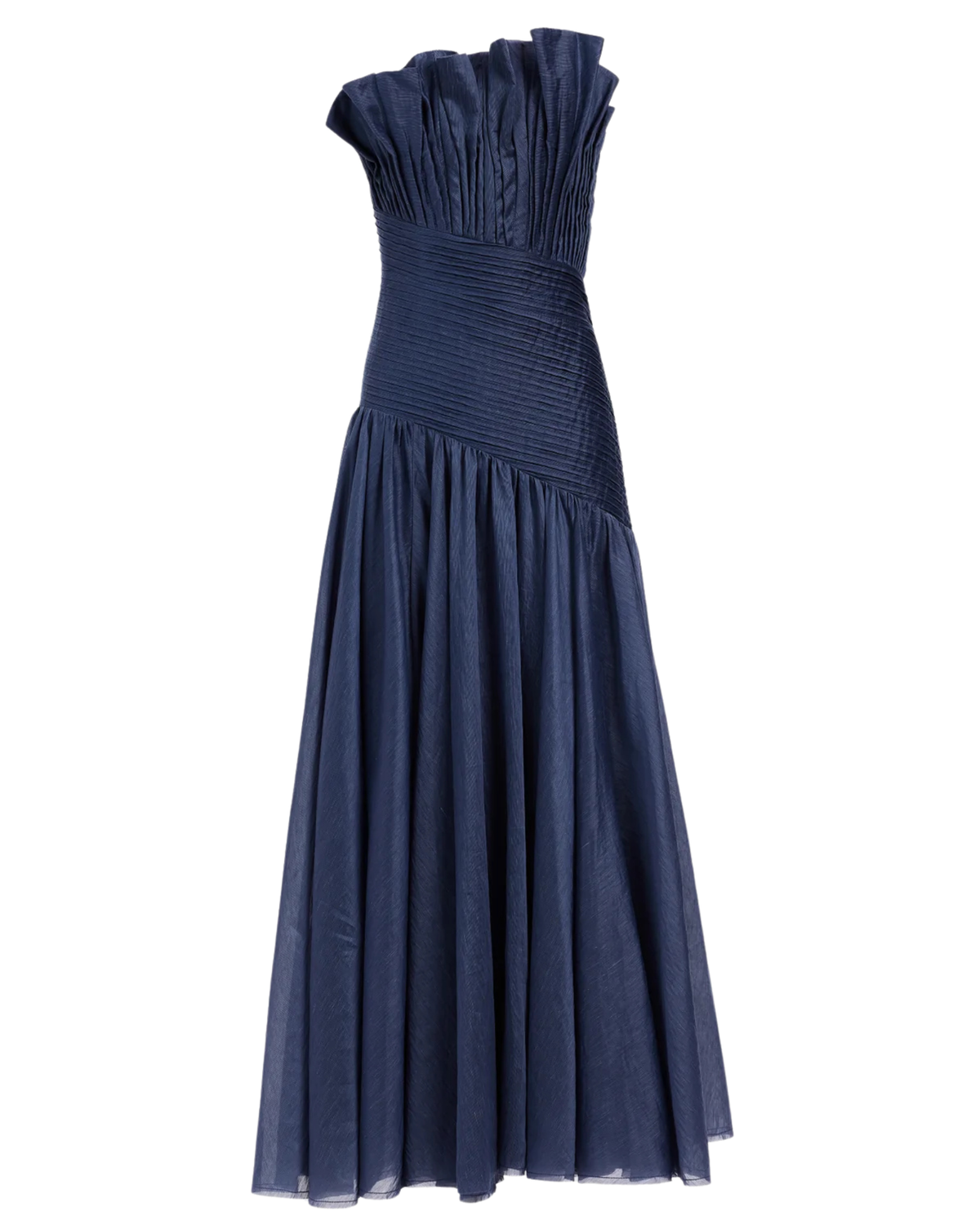 Aje Aquiline Gown Slate Blue