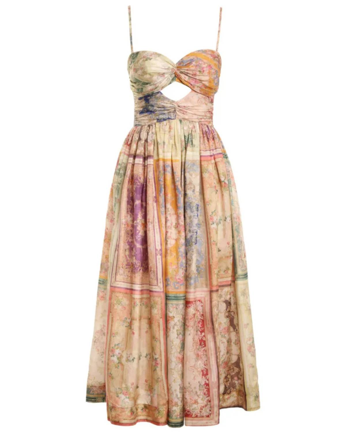 Zimmermann August Tie Front Midi Dress