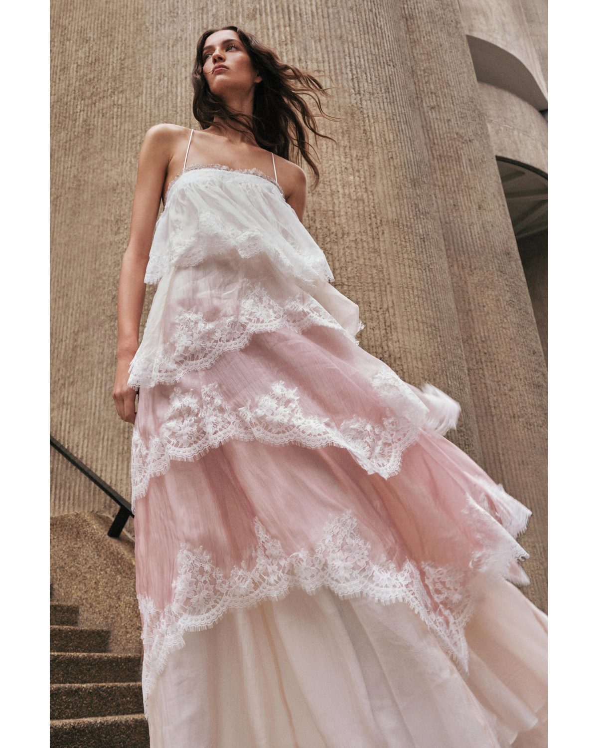 Aje Ophelia Lace Gown Multi