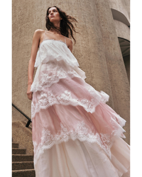 Aje Ophelia Lace Gown Multi