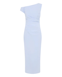 Shona Joy Campbell Off Shoulder Maxi Dress Cornflower Blue
