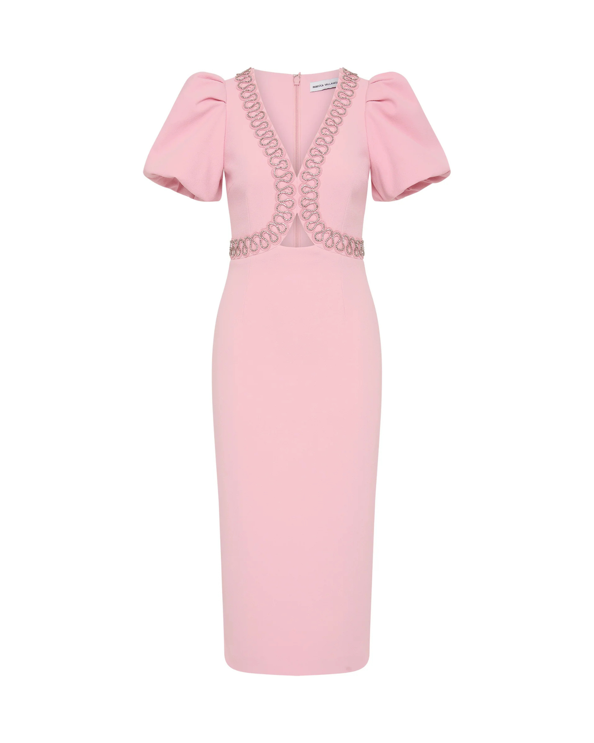 Rebecca Vallance Cava Midi Dress Pink