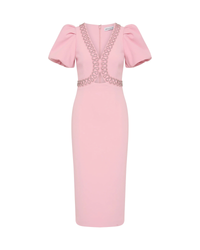 Rebecca Vallance Cava Midi Dress Pink
