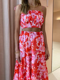 Steele Layla Crop and Flora Skirt Set Camellia