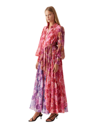 Aje Collision Smock Maxi Dress