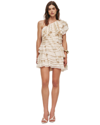 Aje Rosaline Frill Mini Dress