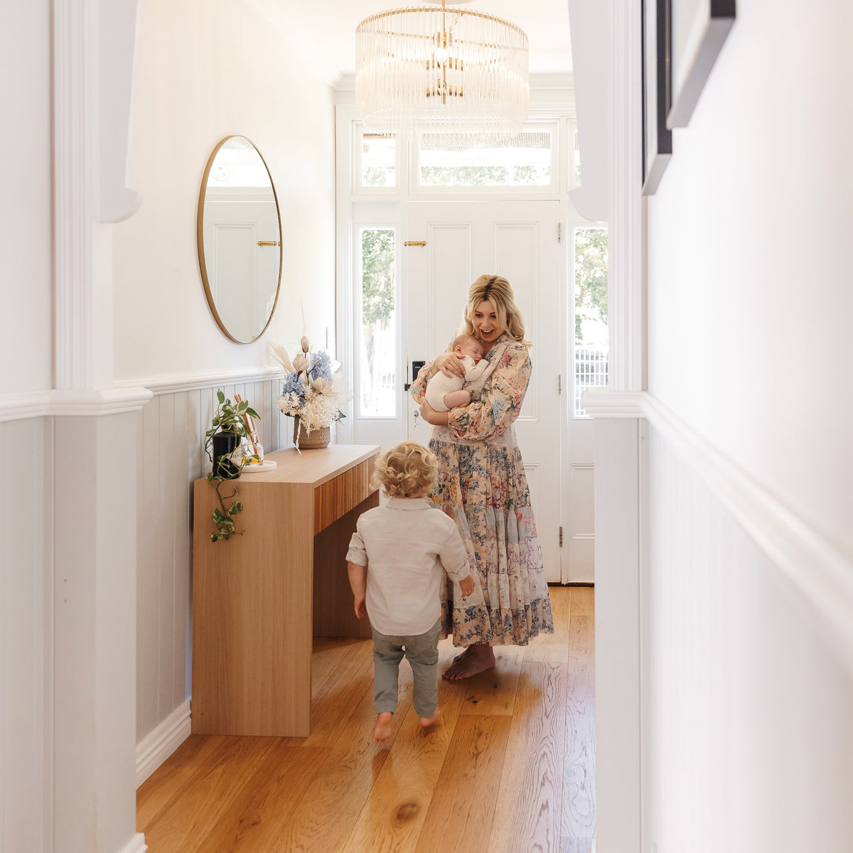 Katie from Once Upon a Dress Hire at home