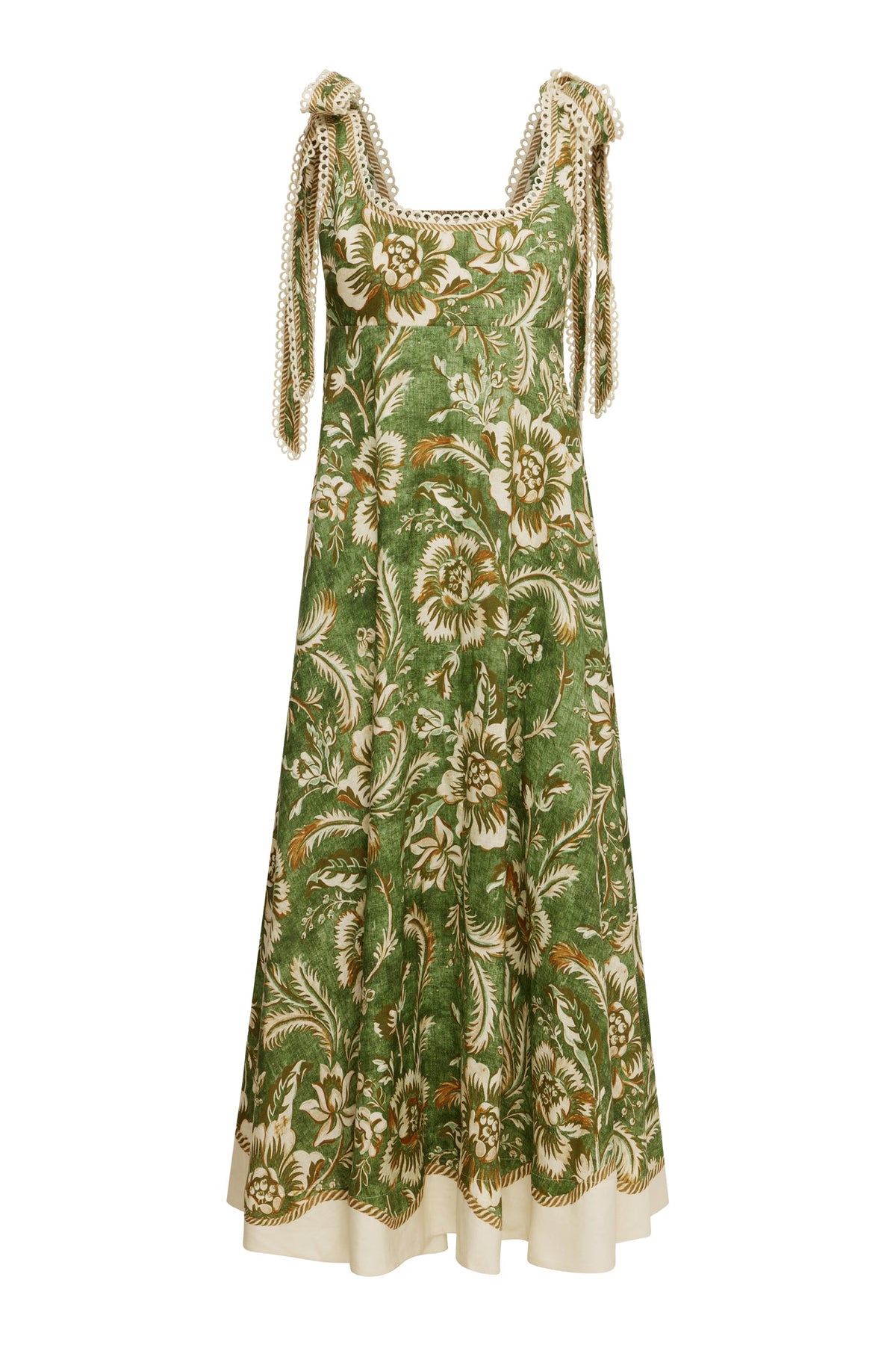 Alemais Alessia Ballet Sundress Green Floral