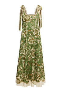 Alemais Alessia Ballet Sundress Green Floral