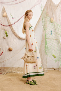 Alemais Florero Sundress Cream Floral side