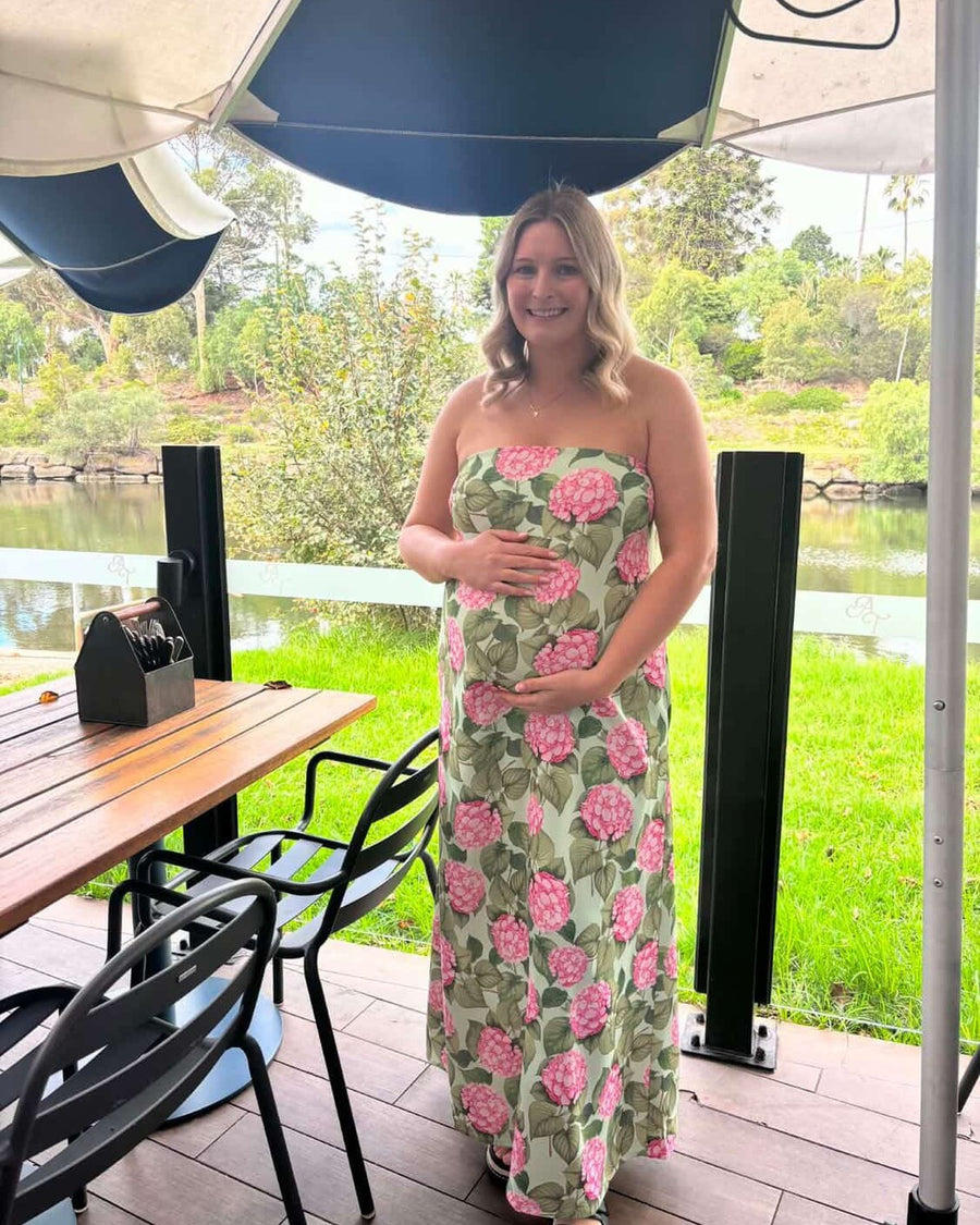 Customer in Palm Noosa Alessia Dress Pink Jardin