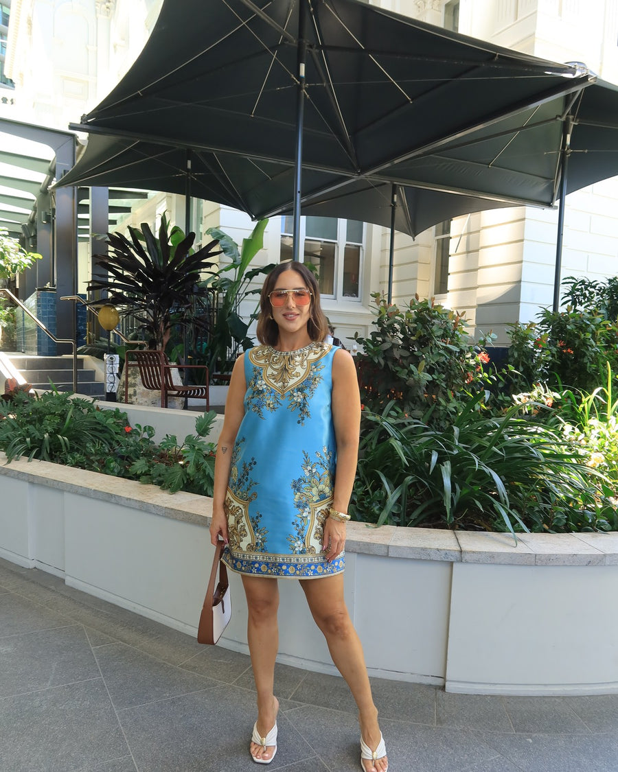 Customer in Alemais Cassie Mini Dress Exclusive