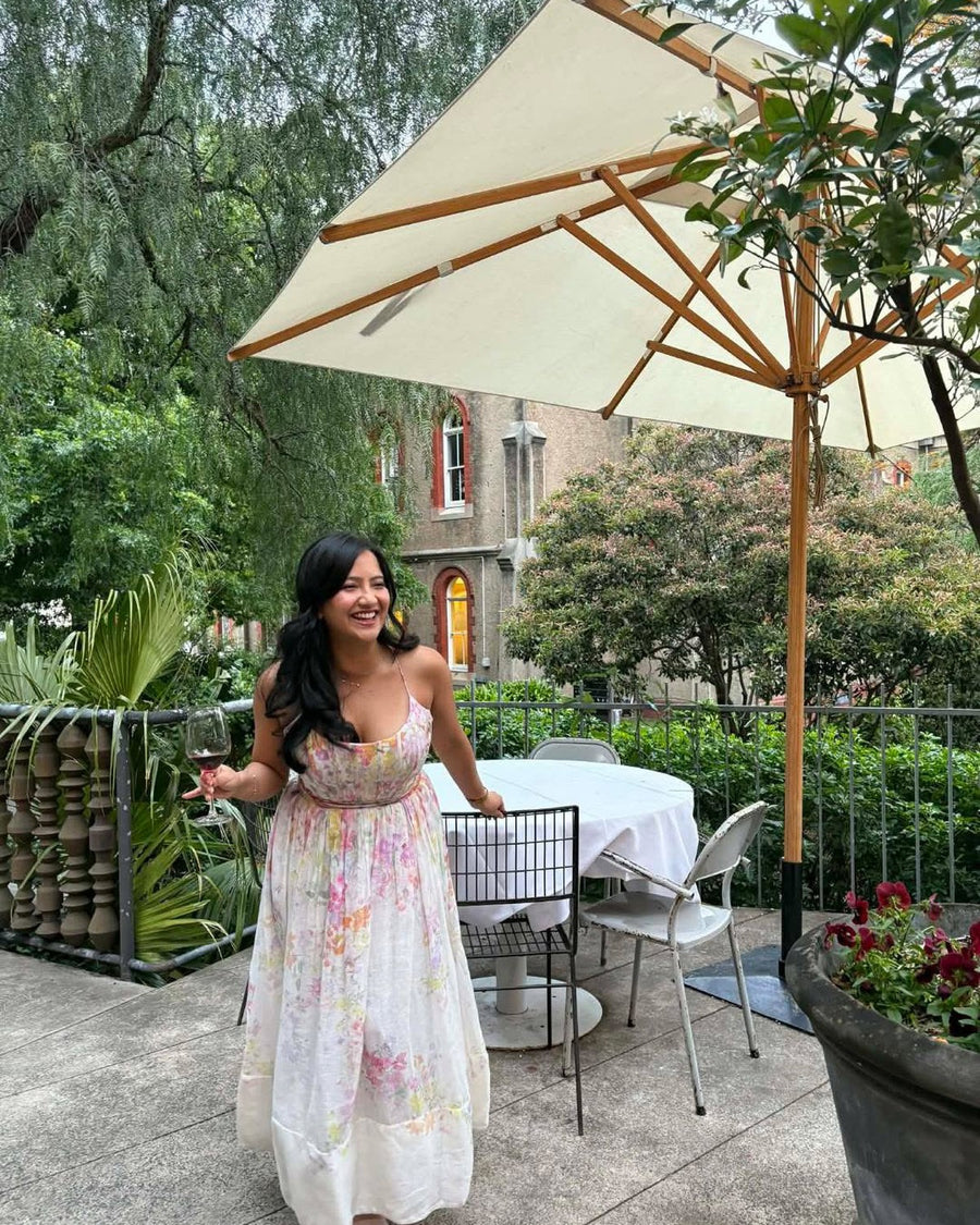 Customer in Zimmermann Natura Corset Midi Dress