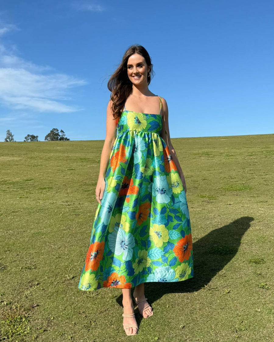 Customer in Alemais Calypso Midi Dress