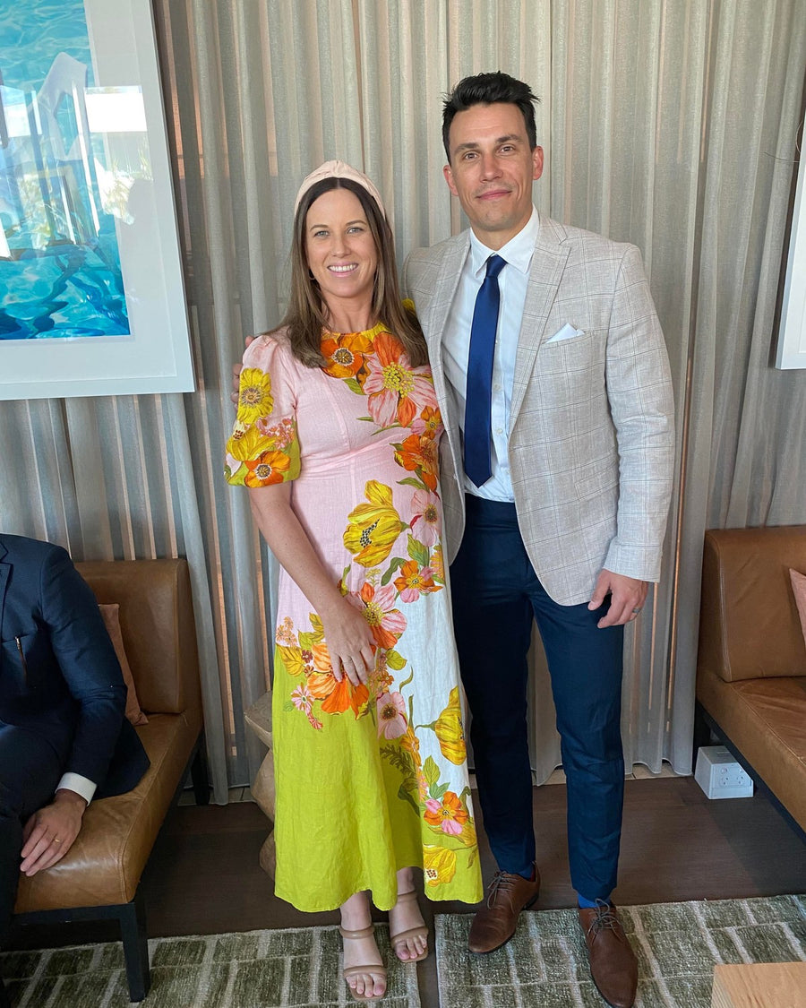 Customer in Alemais Silas Midi Dress