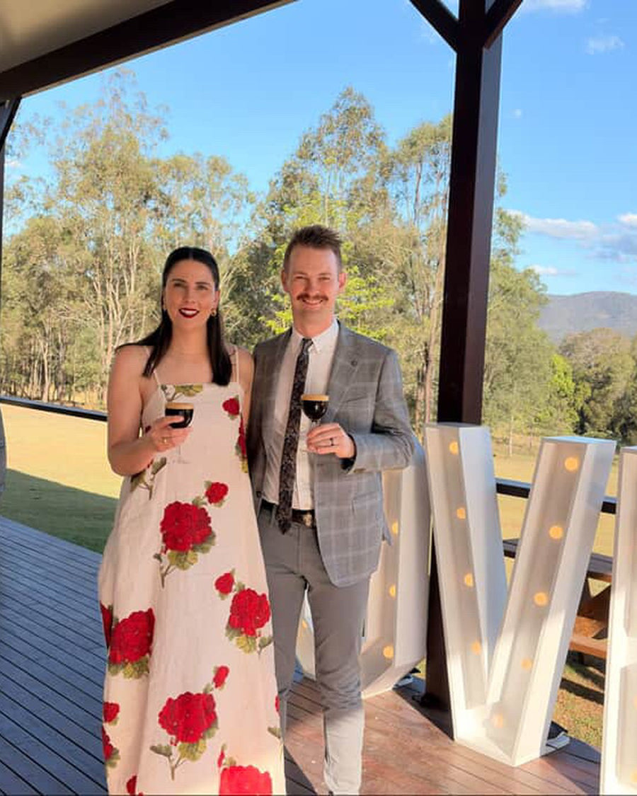Customer in Morton Mac Camilla Maxi Dress