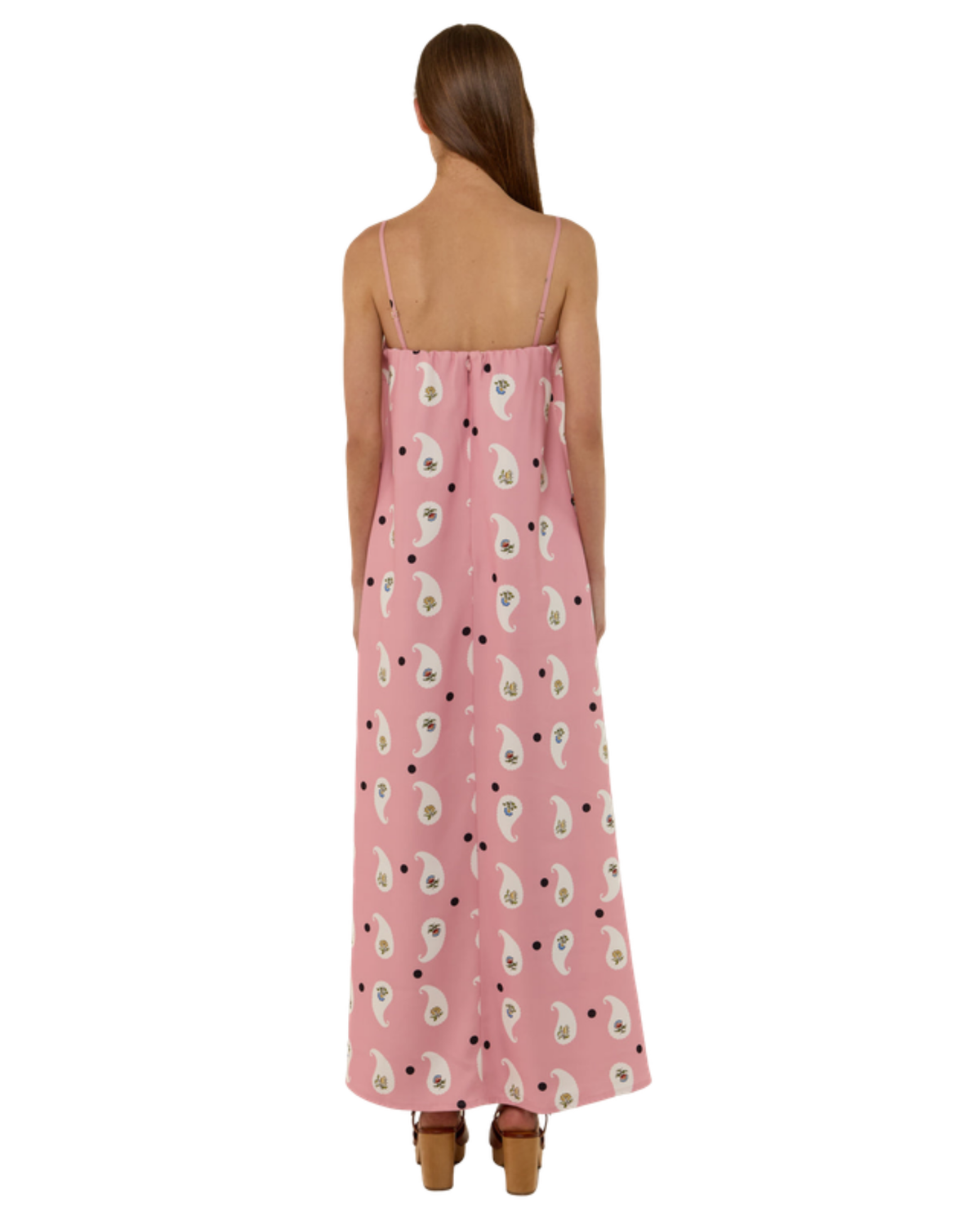 Palm Noosa Alessia Dress in Bicheno Paisley, back view