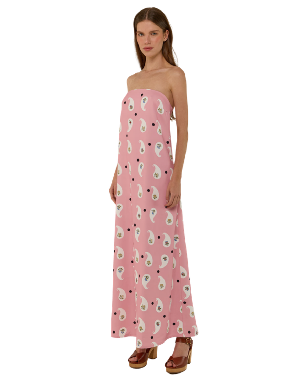 Palm Noosa Alessia Dress in Bicheno Paisley, side view