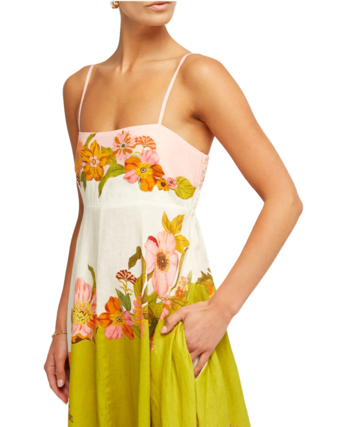 Alemais Silas Sundress Multi front detail